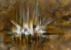 Ciudad Prismatica by Leonardo Nierman, sold Jun 2020