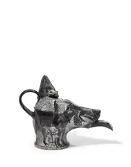 David Regan, Untitled (Teapot), porcelain, incised 'Regan 1999'
