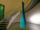 Danny Lane, Unique and monumental 'Mandorla' sculpture, 2003, Hand-cut float glass, stainless steel