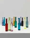 Nanny Still McKinney, Group of twelve bottles, circa 1959, Coloured blown glass