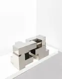 'Block' table by Juan and Paloma Garrido, 2009, Nickel-plated silver, sold Oct 2020