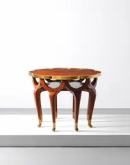 Max Schmidt, Centre table, circa 1900, Mahogany, beech, brass