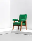 Le Corbusier, and Pierre Jeanneret, circa 1955, Teak, original vinyl