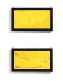 Fausto Melotti, Two tiles, circa 1965, Glazed earthenware