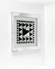 Giacomo Barbini, 'Vanesio', 2018, Engraving on mirrored glass, bevelled and hammered on silvered glass