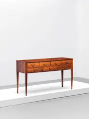 Frode Holm, Sideboard, produced 1960s, Brazilian rosewood-veneered wood, Brazilian rosewood, brass