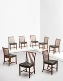 Frits Henningsen, Set of eight dining chairs
