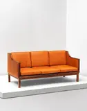 Mogens Koch, Unique three-seater sofa, from a private commission, Copenhagen, designed 1936, produced 1937-1938