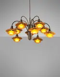 Poul Henningsen, Ten-armed 'Cascade' ceiling light, model type 1/1 shades