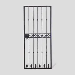 Samuel Yellin, J. Walter Thompson Company Offices Graybar Building Gate, wrought iron, with tri-foil shaped handle