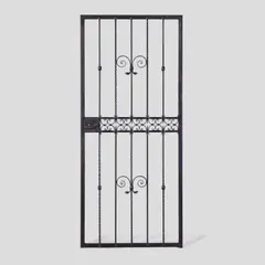 Samuel Yellin, J. Walter Thompson Company Offices Graybar Building Gate, wrought iron, with a scroll shaped handle, stamped 'YELLIN' on the handle and frame