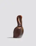 Ferdinand Parpan, Le Pélican, bronze with brown patina, of an edition of four