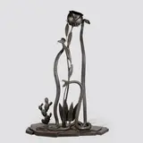 Michel Zadounaisky, Trois Serpents, monumental, wrought iron with fine martelé finish, formed of three snakes
