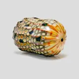 Yoichi Ohira, Unique Gioco del Fuoco Vase, blown, carved and polished mottled glass with clear murrines, engraved 'Yoichi Ohira mo