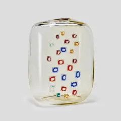 Alfredo Barbini, Ad Anelli Vase, blown and applied glass, paper label 'A Barbini'