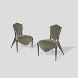 André Dubreuil, Pair of Trevise Chairs