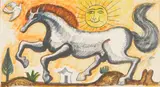 José Chávez Morado, Caballito, felt marker on paper