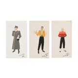 Raymond Loewy, Group of Three Uniform Sketches