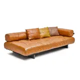 De Sede, DS-80 Daybed, leather, ebonized wood, apparently unmarked