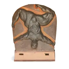 Jerry Rothman, Pick A Side, glazed ceramic