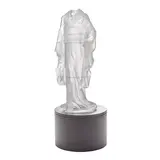 Karen LaMonte, Young Bijin, 2012, cast glass, incised 'LaMonte 2012' along bottom edge, edition 1/3