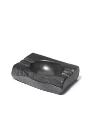 Cendrier by Alexandre Noll, ebony, carved and polished, carved 'ANoll', sold Jul 2020