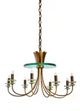 Italian Modern, Eight-Light Chandelier