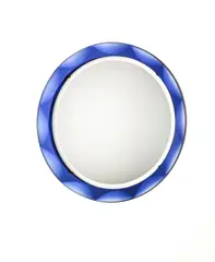 Wall Mirror by Max Ingrand, for Fontana Arte, mirror glass, with facet cut edges, offered Jul 2020