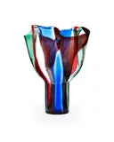 Timo Sarpaneva, Kukinto Vase, for Venini, blown glass, engraved 'venini 91 Sarpaneva'