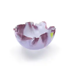 Untitled by Toots Zynsky, filet-de-verre vessel from the Birds of Paradise series, fused and thermoformed glass threads, marked 'Z', offered Jul 2020