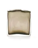 Laura Diaz De Santillana, Untitled (Warm Grey Monochrome), blown glass with silver leaf, engraved 'Laura de Santillana 2001'