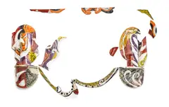 Betty Woodman, Balustrade Relief Vase (#99-15), of twelve glazed earthenware elements, marked '#99-150