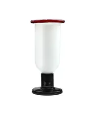 Ettore Sottsass, Prototype Vase, opaque and translucent glass, engraved 'Sottsass for Vistosi, Prova'