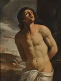 St. Sebastian by called Il Guercino Giovanni Francesco Barbieri, oil on canvas, sold Jul 2020