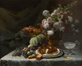 Frans Mortelmans, Nature morte à la citrouille, oil on canvas