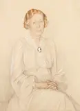Boris Chaliapin, A portrait of Louise Jameson Heusner of Detroit, graphite, watercolor and gouache on paper