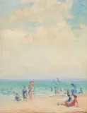 Francesco J. Spicuzza, On the beach, Lake Michigan