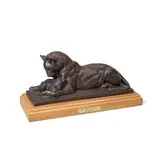 Eli Harvey, The Maternal Caress, 1908, bronze with brown patina