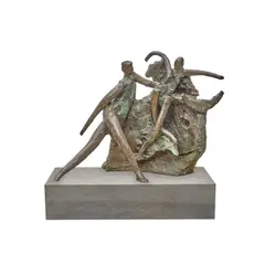 Reuben Nakian, Voyage to Crete, bronze with olive and green patina