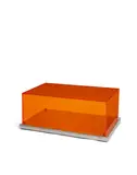 Philippe Starck, Custom Coffee Table, acrylic, chrome plated metal, nylon