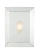 Custom Mirrored Sconce with Crystal Vase by Philippe Starck, mirrored glass, crystal, sold Nov 2019