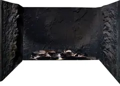 Three Sided Fireplace Panel by Gérard Garouste, produced by La Mesangere, patinated bronze, offered Nov 2019