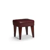 Philippe Starck, Custom Stool, stained wood, ostrich leather by Edelman