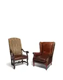 Philippe Starck, Custom Wing Armchair with Ralph Lauren Edmund Chair