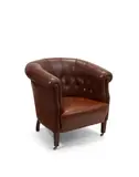 Poltrona Frau, Fumoir Armchair, beech, leather