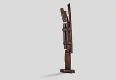 Alexandre Noll, Monumental Traverse, oak, carved 'ANOLL'