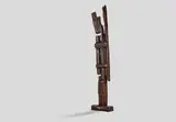 Alexandre Noll, Monumental Traverse, oak, carved 'ANOLL'