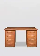 Alexandre Noll, Pedestal Desk of Alexandre Noll, oak