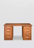 Alexandre Noll, Pedestal Desk of Alexandre Noll, oak