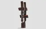 Alexandre Noll, Unique Traverse, oak, carved 'ANOLL'